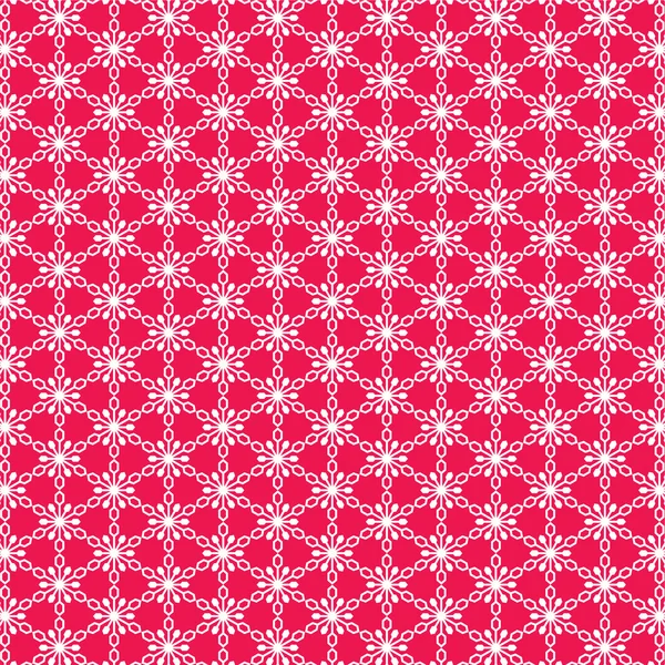 White red snowflake pattern — Stock Vector