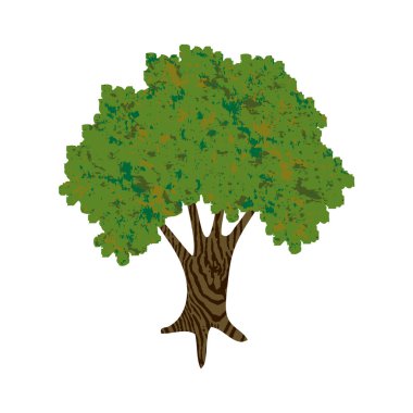  ağaç siluet yaprak ile