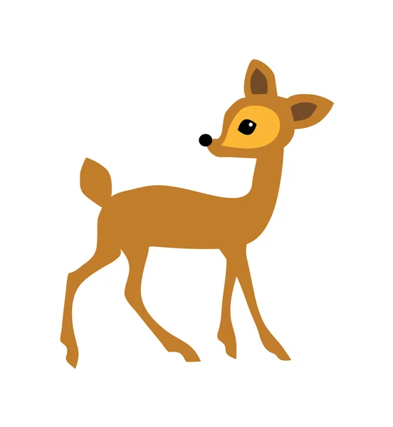 Deer isolated on a white background. — Stock Vector