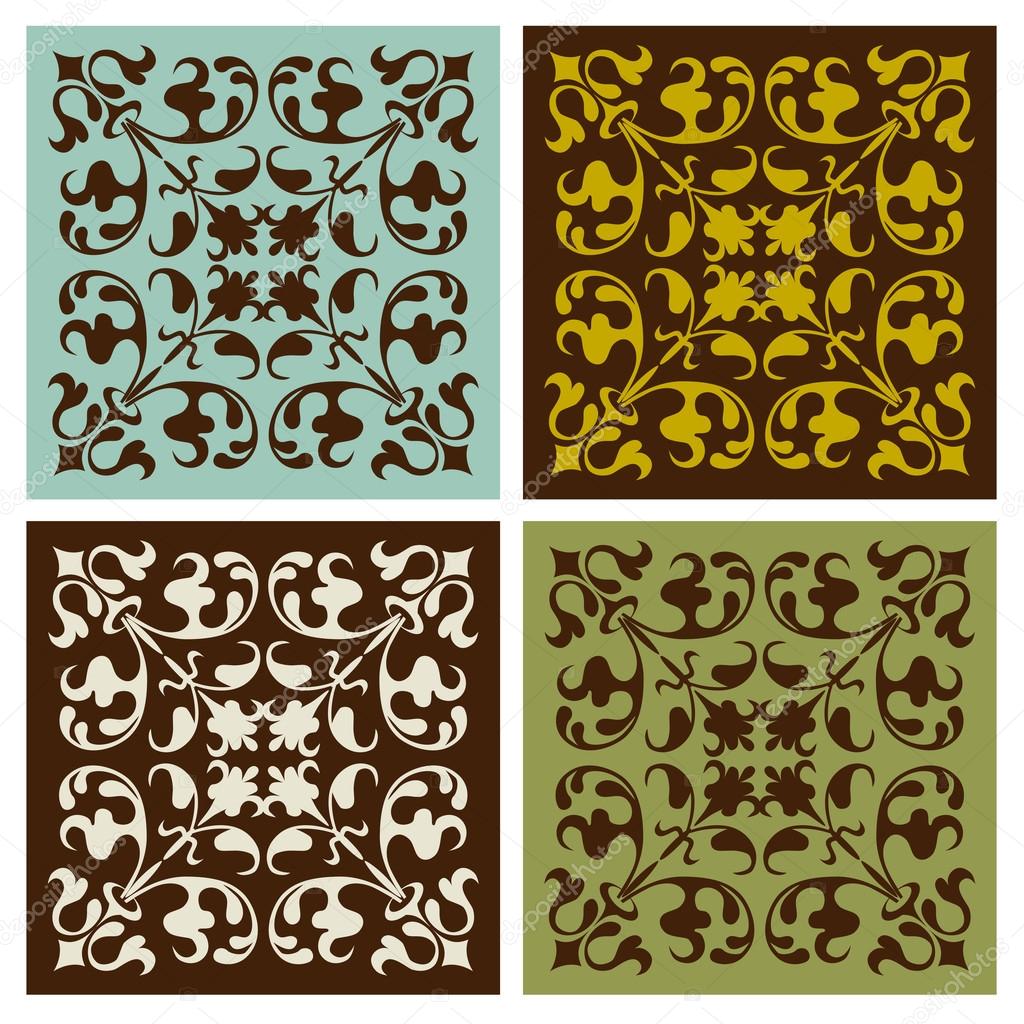 Ombre tile patterns Stock Vector by ©scrapster 128278736