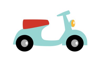 Scooter Düz Simgesi