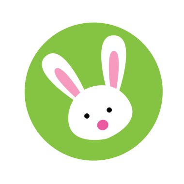 Tavşan poster kutlama kartı.