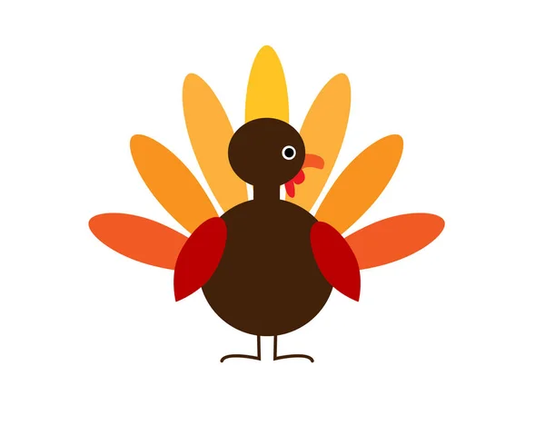 Turkije voor Thanksgiving ontwerp — Stockvector
