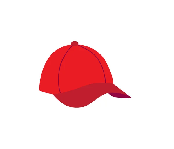 Red baseball cap — Stock Vector