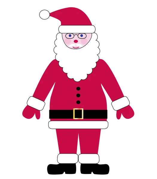 Santa claus christmas character icon — Stock Vector