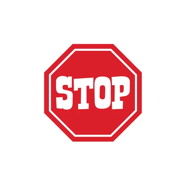 Stop Sign Icon — Stock Vector