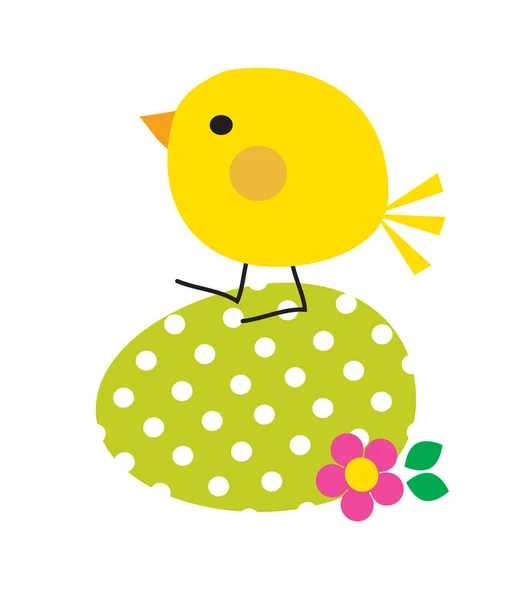 Cute Easter chick — Stock Vector