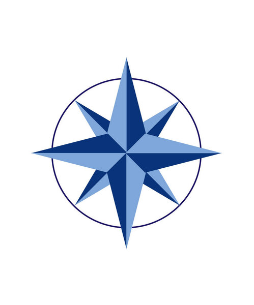 Pictograph of compass icon