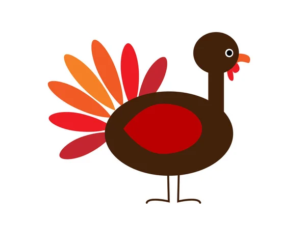 感謝祭デザインのトルコ — ストックベクタ