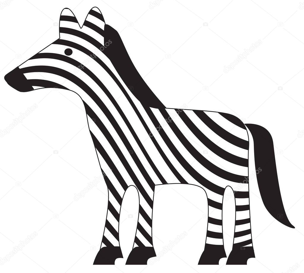Nice striped zebra 