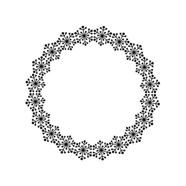 siyah kar taneleri çerçeve 