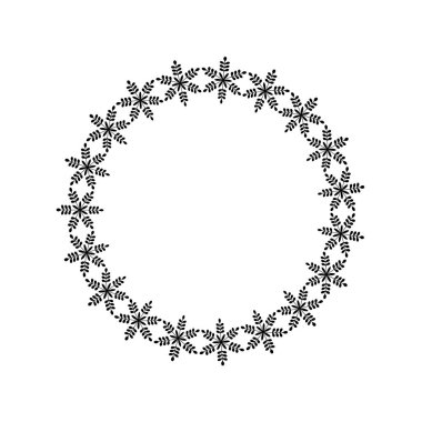 siyah kar taneleri çerçeve 