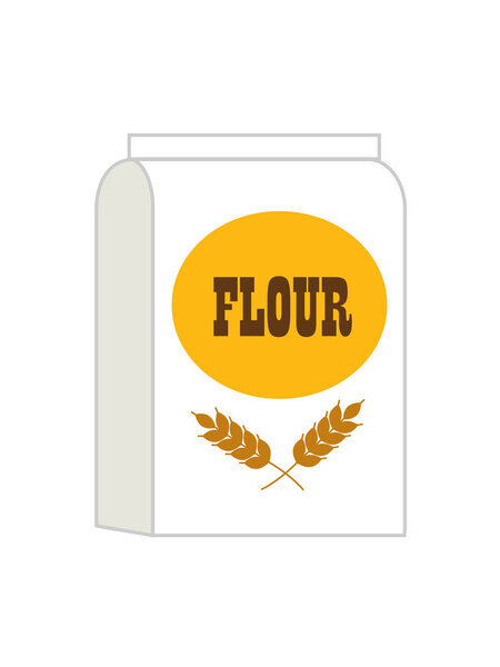 bag of flour close up