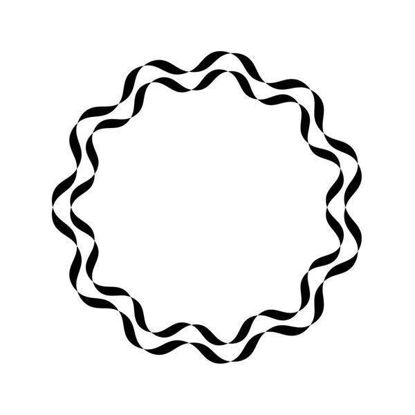 Cadre de rubans noirs — Image vectorielle