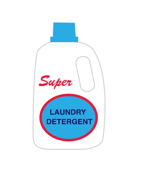 Garrafa detergente lavanderia —  Vetores de Stock