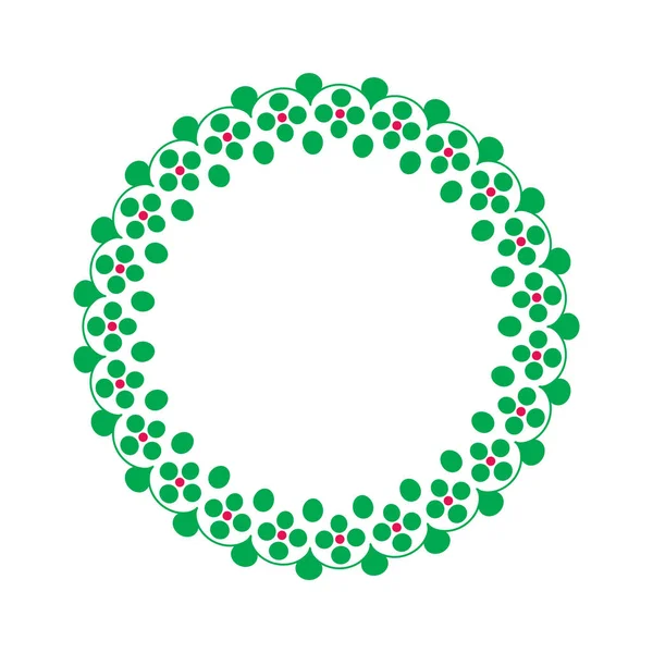 Groene sierlijke frame — Stockvector