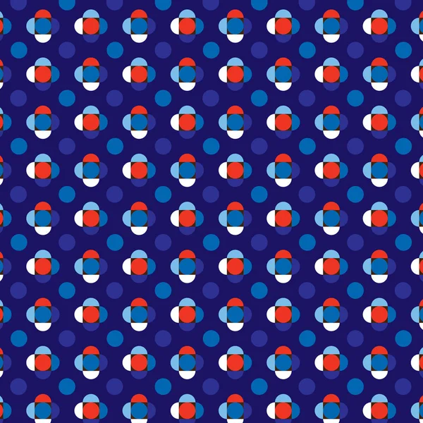 Patroon kleur polka dots — Stockvector