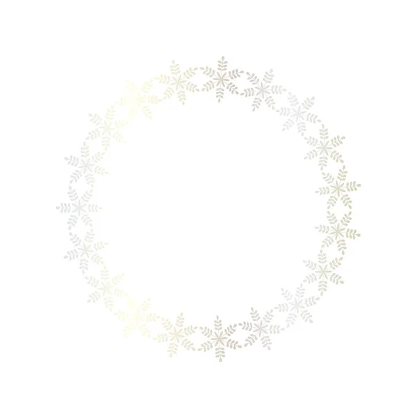 银雪花框架 — 图库矢量图片