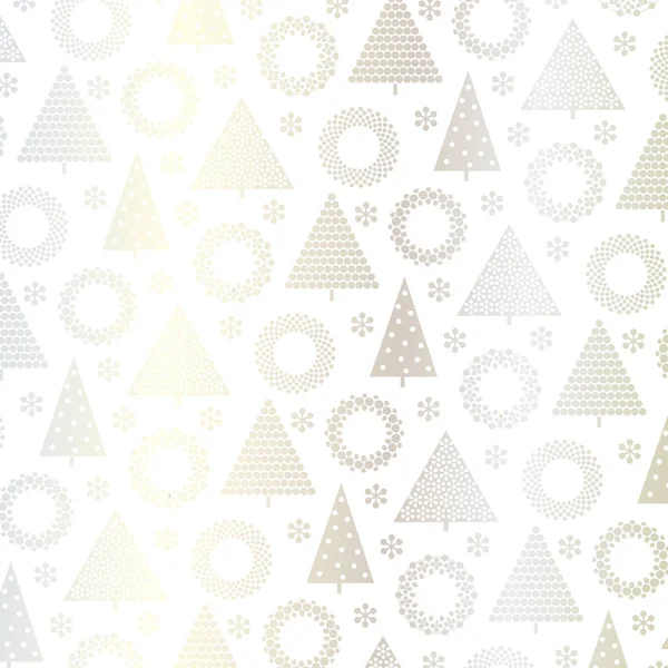 Arbres de Noël sur fond blanc — Image vectorielle