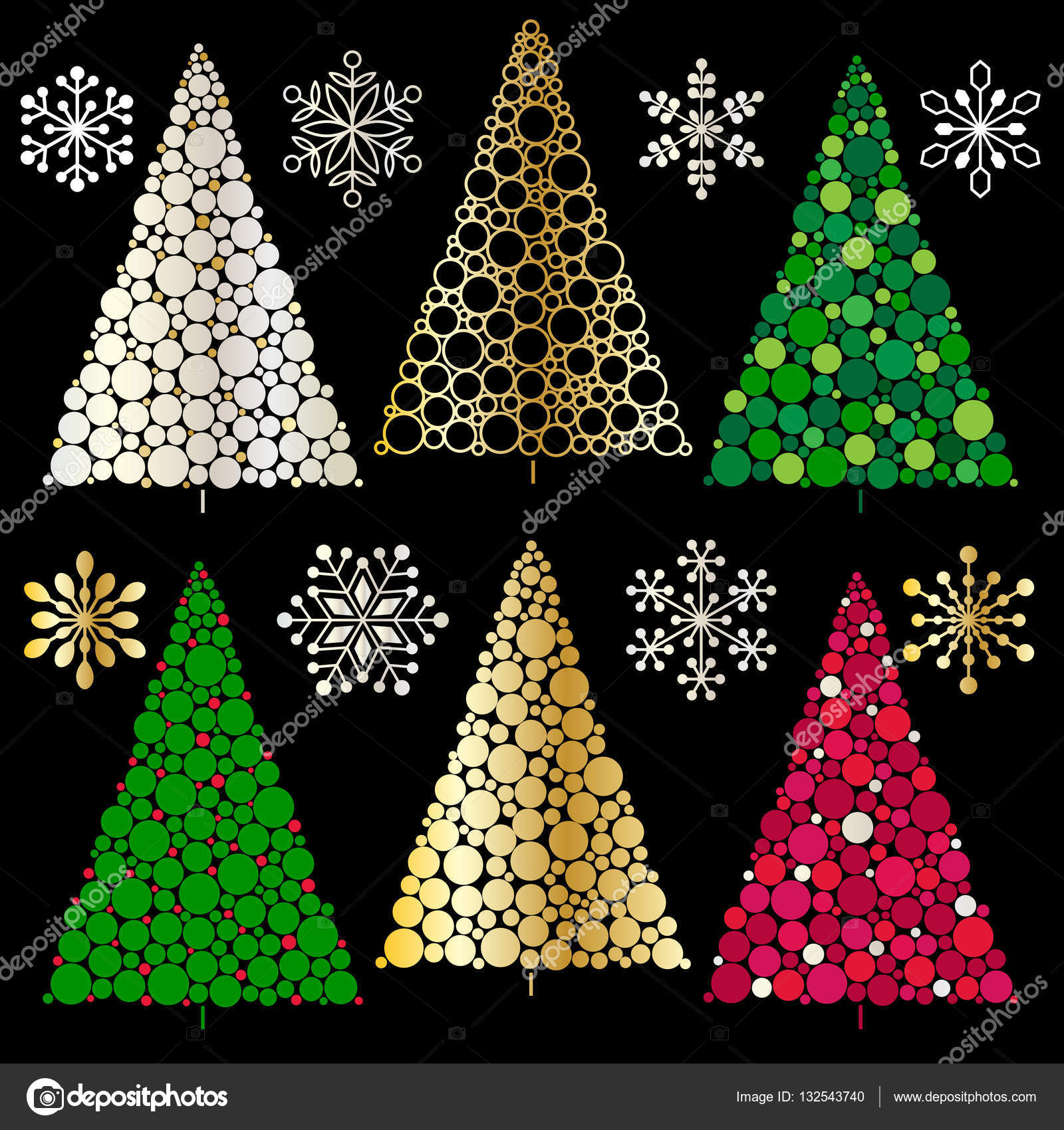 크리스마스 트리 추상화