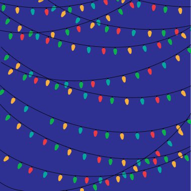 mavi renkli ışıkları dizi