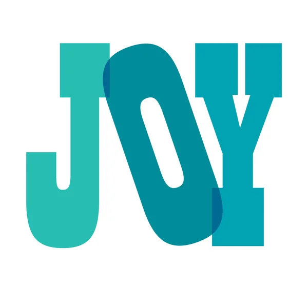 Nápis radost zblízka — Stockový vektor
