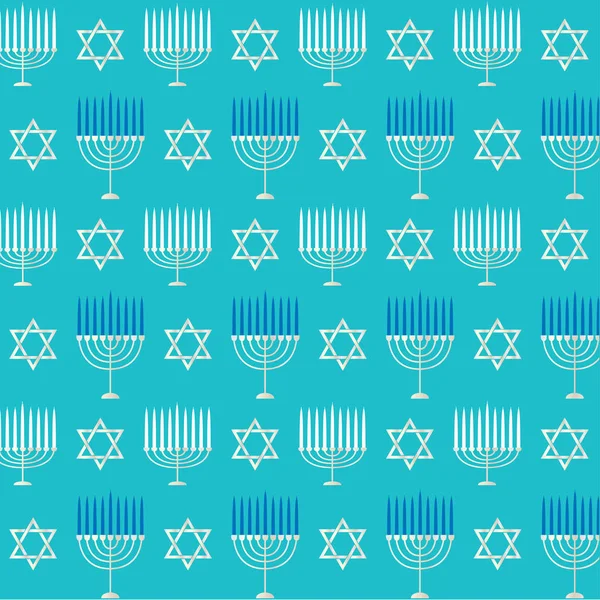 Padrão de sinais Chanukah — Vetor de Stock