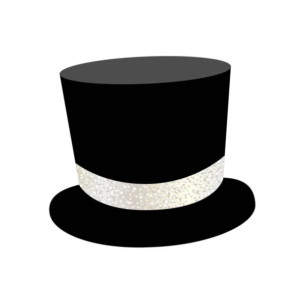 Chapeau cylindre noir — Image vectorielle