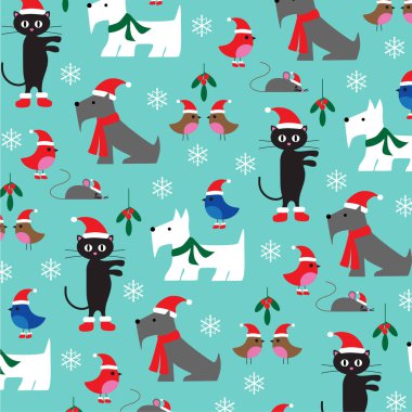 Noel hayvanların desen