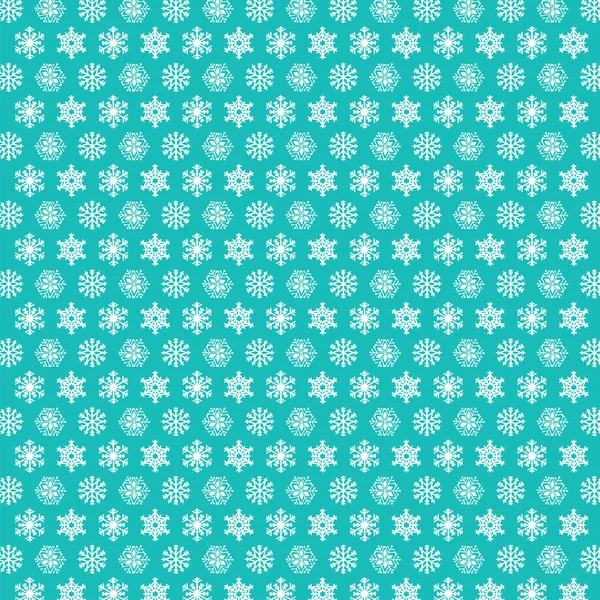 Pattern of white snowflakes — Stock Vector