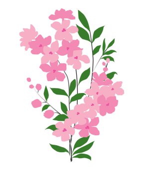 Pembe çiçek buketi