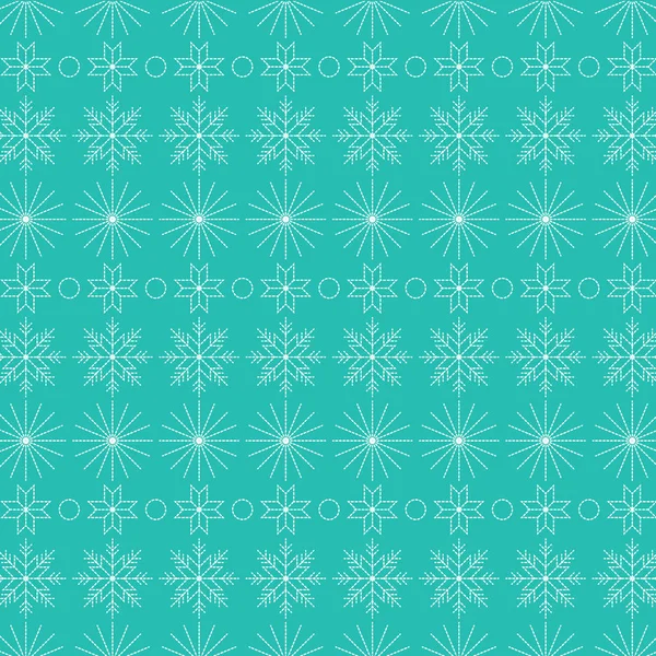 Abstract pattern of snowflakes — Stock Vector