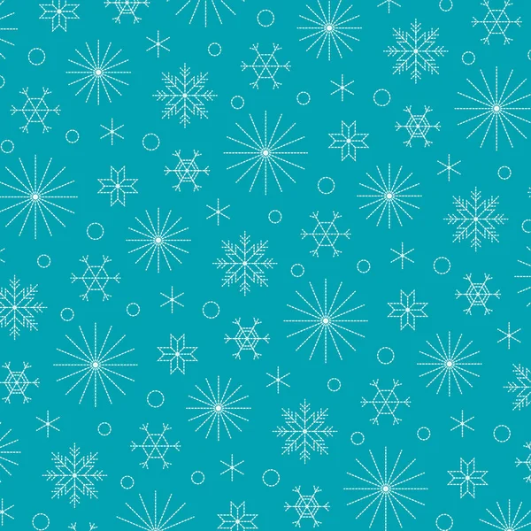 Abstract pattern of snowflakes — Stock Vector