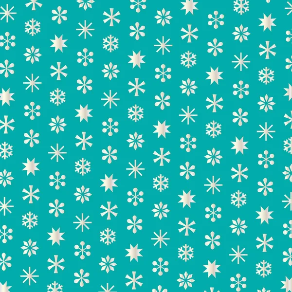 Muster weißer Schneeflocken — Stockvektor