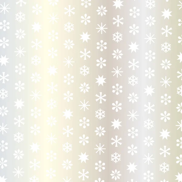 Узор белых снежинок — стоковый вектор