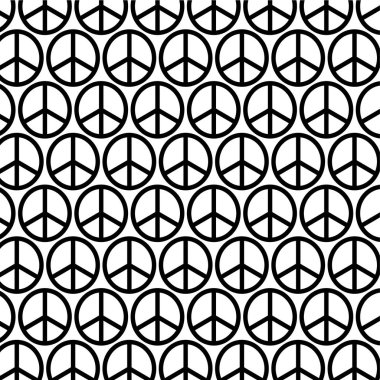 desen siyah barış işaretleri 