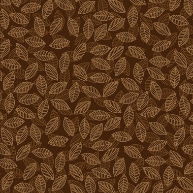 kahverengi yapraklar desen 