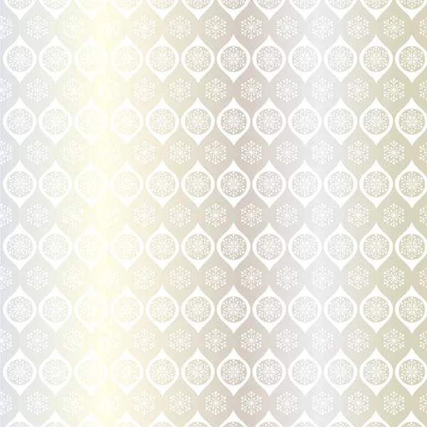 白い雪片のパターン — ストックベクタ