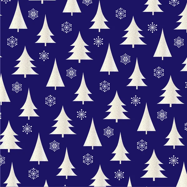 Christmas trees pattern — Stock Vector