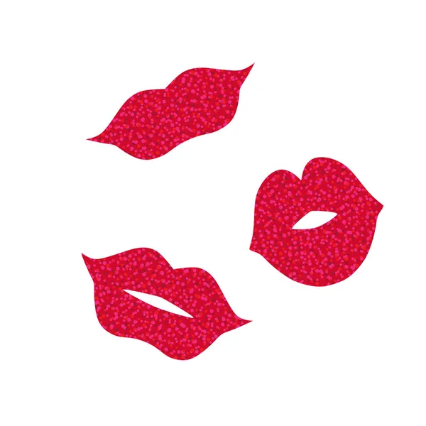 Labios para el día de San Valentín — Archivo Imágenes Vectoriales