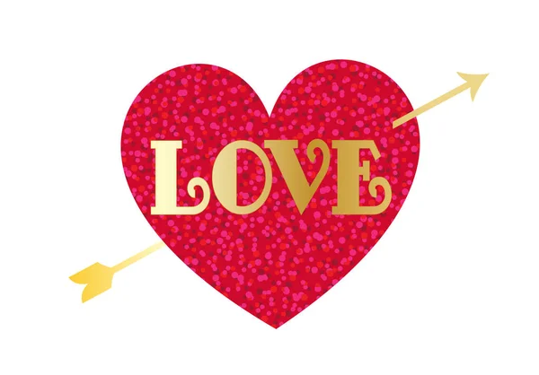 Herz für Valentinstag — Stockvektor