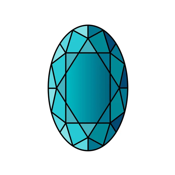 Conception de belles pierres précieuses — Image vectorielle