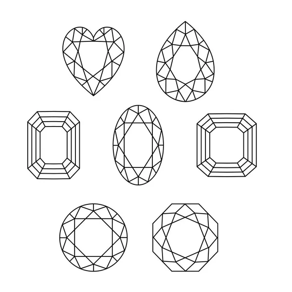 아름 다운 보석의 디자인 — 스톡 벡터