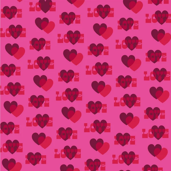 Valentines day pattern — Stock Vector