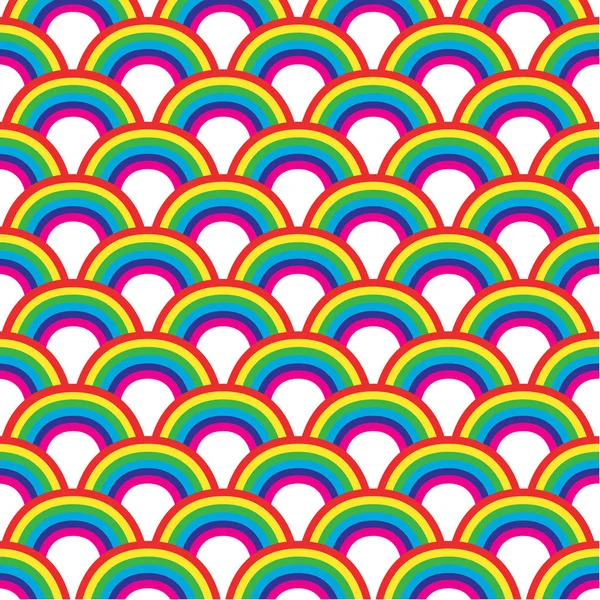 Diseño de patrón de arco iris de color — Vector de stock