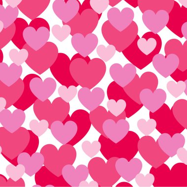 üst üste gelen kalp desen