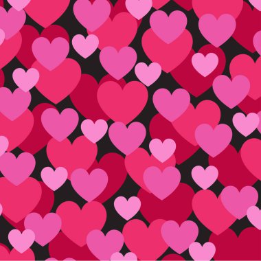 üst üste gelen kalp desen