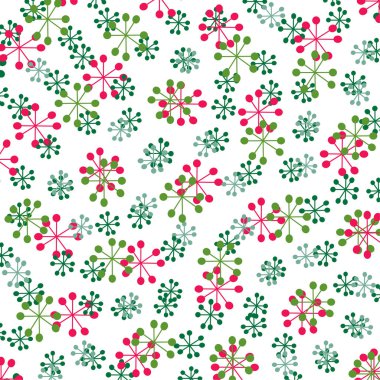 Renkli kar taneleri kümesi