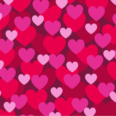 üst üste gelen kalp desen