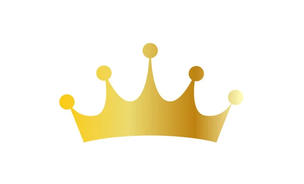 Metallic gold crown — Stock Vector